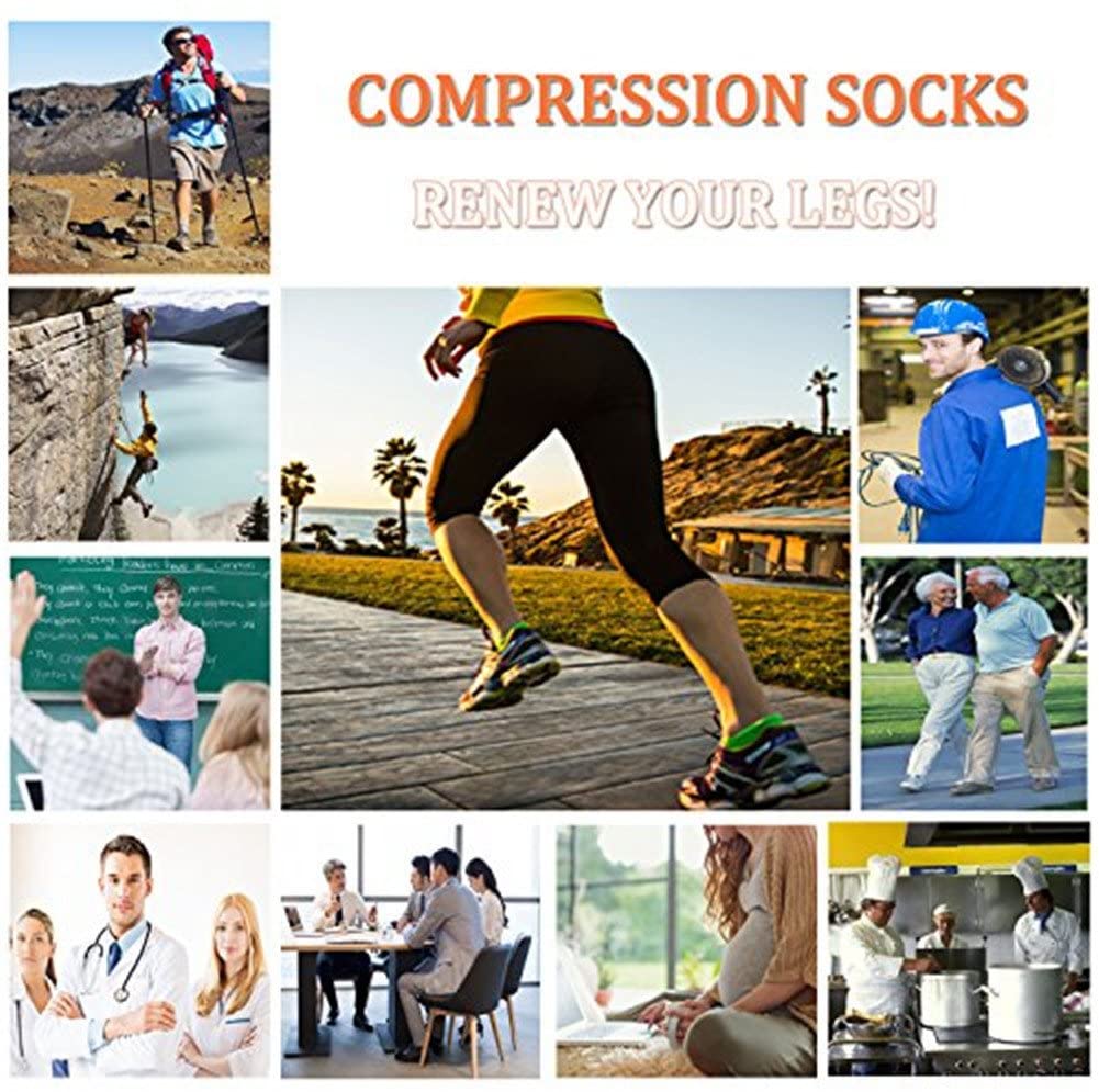 Premium Compression Socks with Zipper for Men & Women – Support for Improved Circulation, Pain & Swelling Relief – 1 Pair of Stable, Breathable Compression Stockings