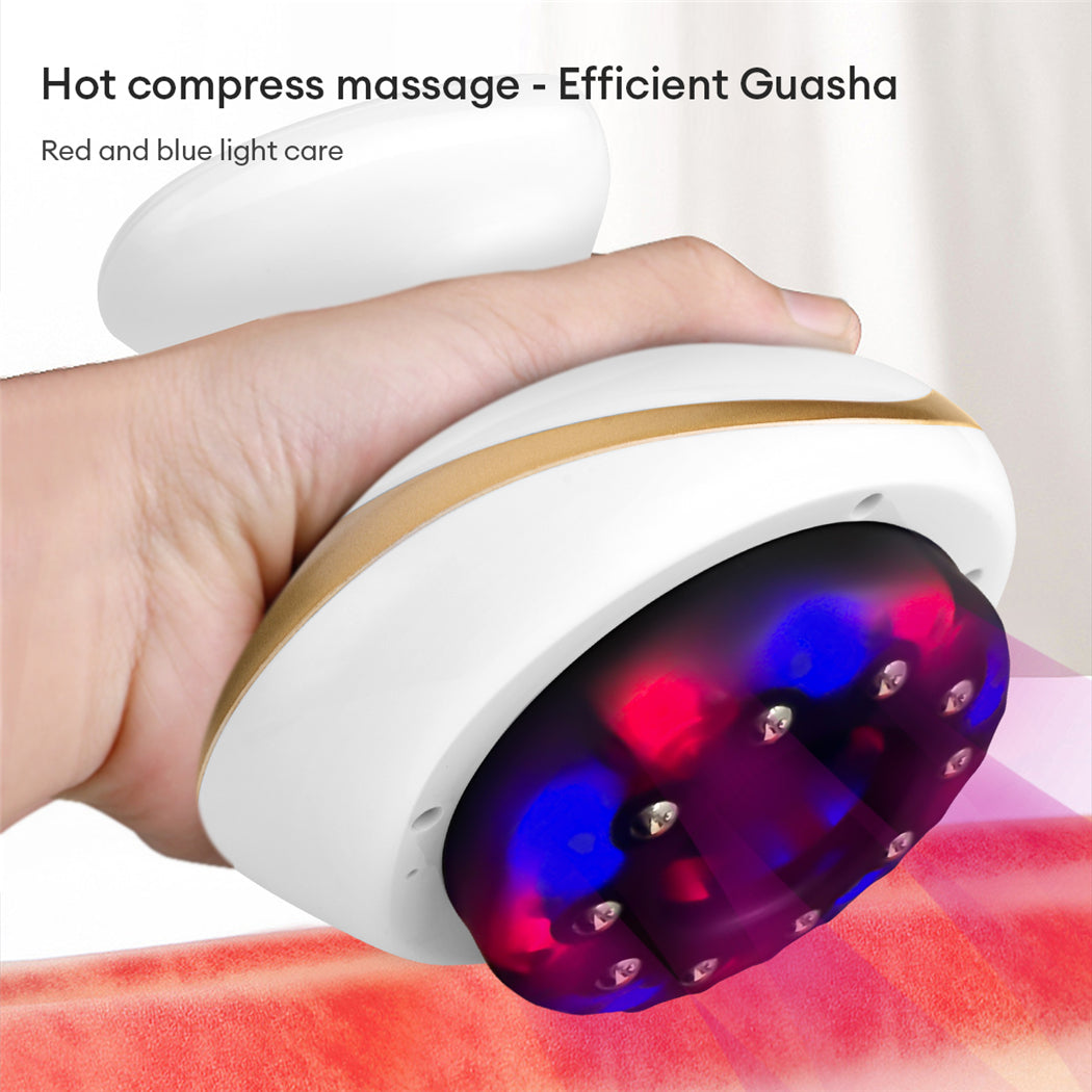 Premium Cupping Massager LCD Display Vacuum Suction Cups EMS Anti-Cellulite Fat Burner, Slimming Therapy with Magnet & Guasha Scraping