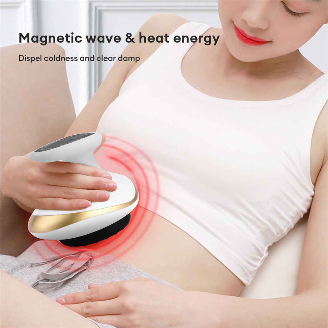 Premium Cupping Massager LCD Display Vacuum Suction Cups EMS Anti-Cellulite Fat Burner, Slimming Therapy with Magnet & Guasha Scraping