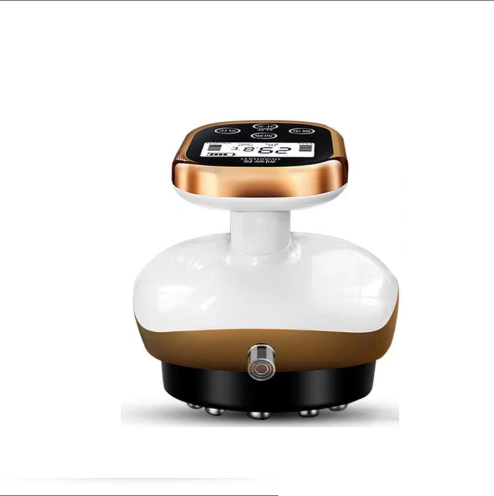 Premium Cupping Massager LCD Display Vacuum Suction Cups EMS Anti-Cellulite Fat Burner, Slimming Therapy with Magnet & Guasha Scraping
