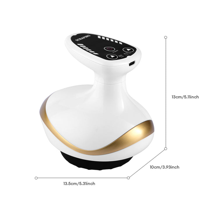 Premium Cupping Massager LCD Display Vacuum Suction Cups EMS Anti-Cellulite Fat Burner, Slimming Therapy with Magnet & Guasha Scraping