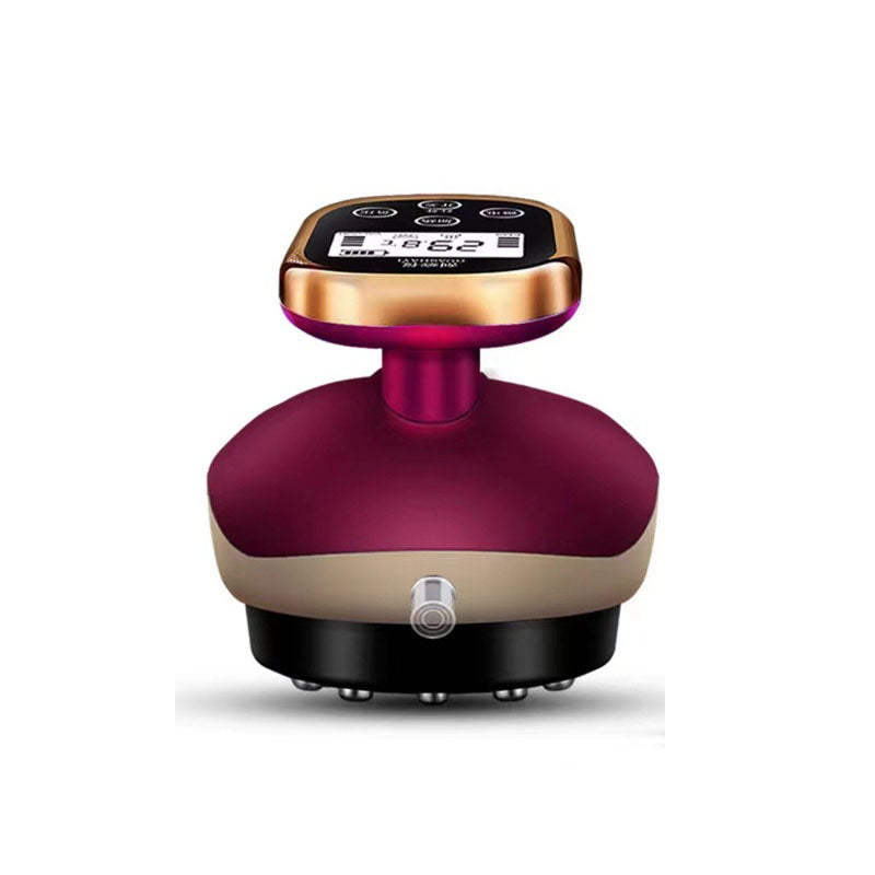 Premium Cupping Massager LCD Display Vacuum Suction Cups EMS Anti-Cellulite Fat Burner, Slimming Therapy with Magnet & Guasha Scraping