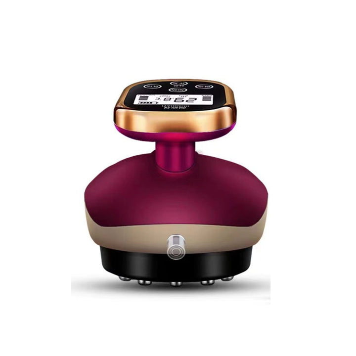 Premium Cupping Massager LCD Display Vacuum Suction Cups EMS Anti-Cellulite Fat Burner, Slimming Therapy with Magnet & Guasha Scraping