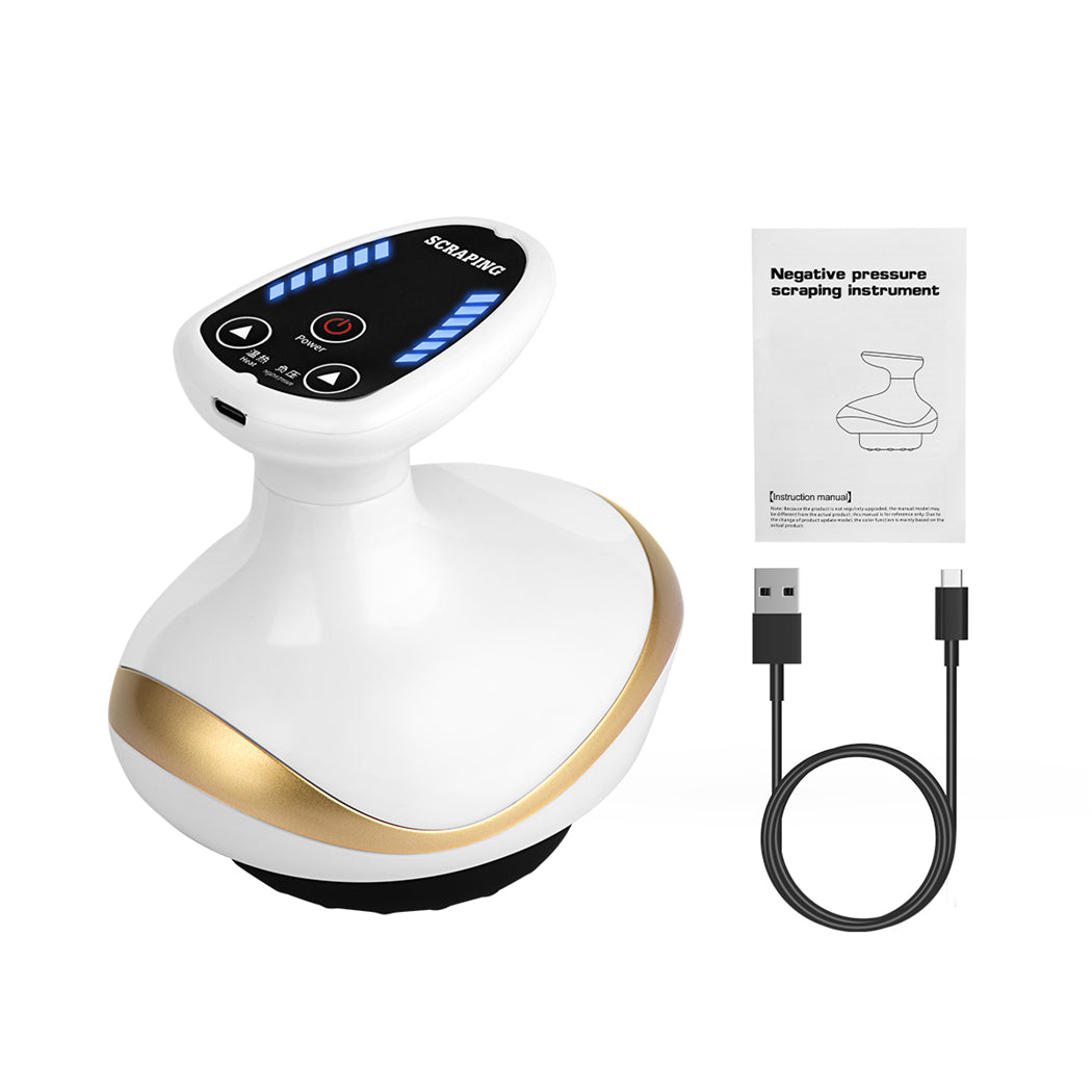Premium Cupping Massager LCD Display Vacuum Suction Cups EMS Anti-Cellulite Fat Burner, Slimming Therapy with Magnet & Guasha Scraping