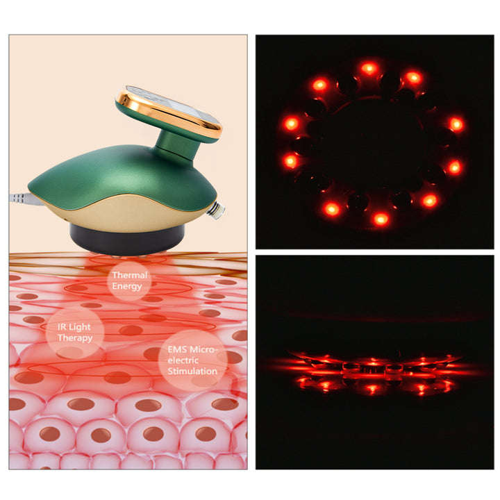 Premium Cupping Massager LCD Display Vacuum Suction Cups EMS Anti-Cellulite Fat Burner, Slimming Therapy with Magnet & Guasha Scraping