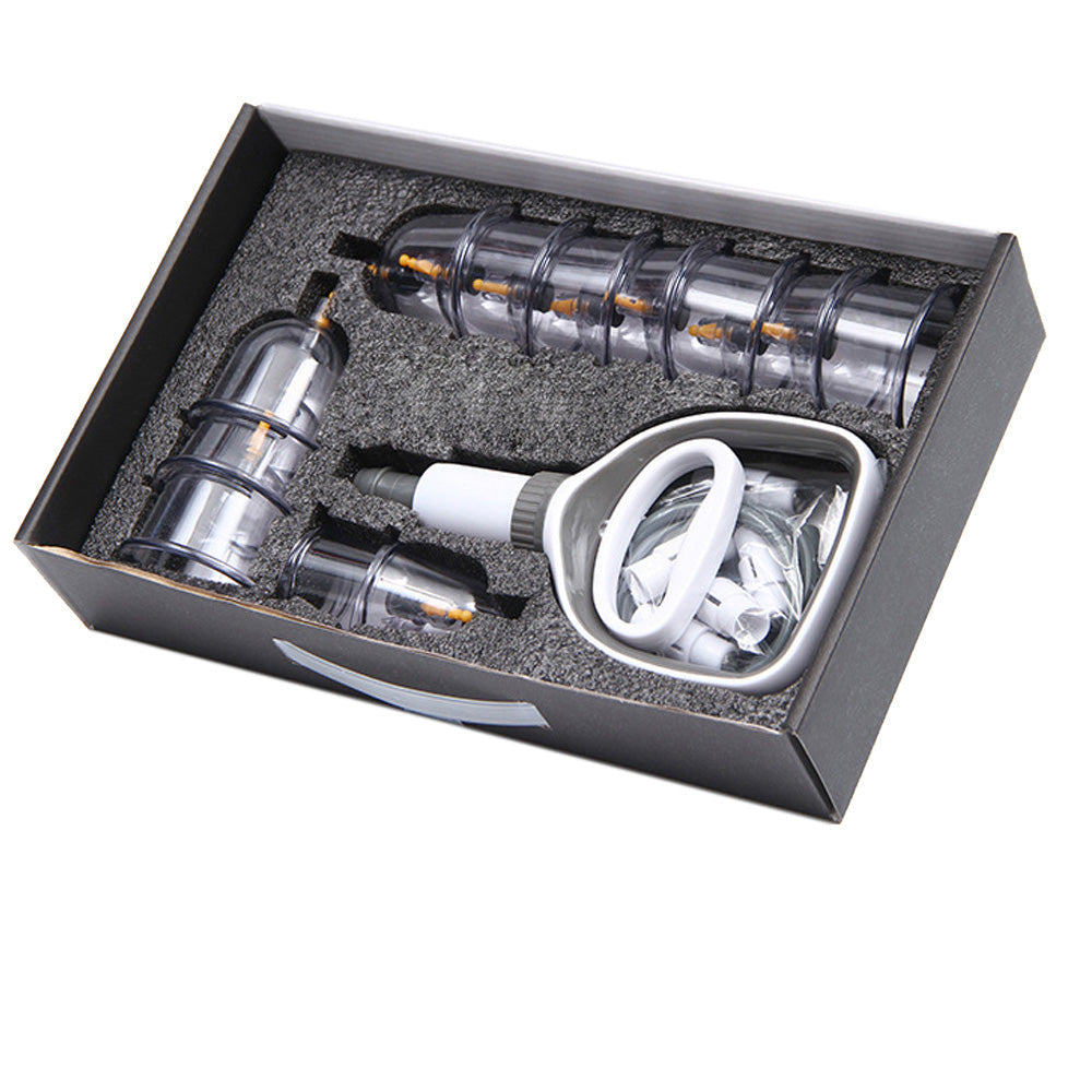 Premium Cupping Therapy Set – Professional Vacuum Suction Cups for Chinese Medicine Physiotherapy, Massage, and Muscle Relaxation, Durable Plastic Jars for Home and Professional Use
