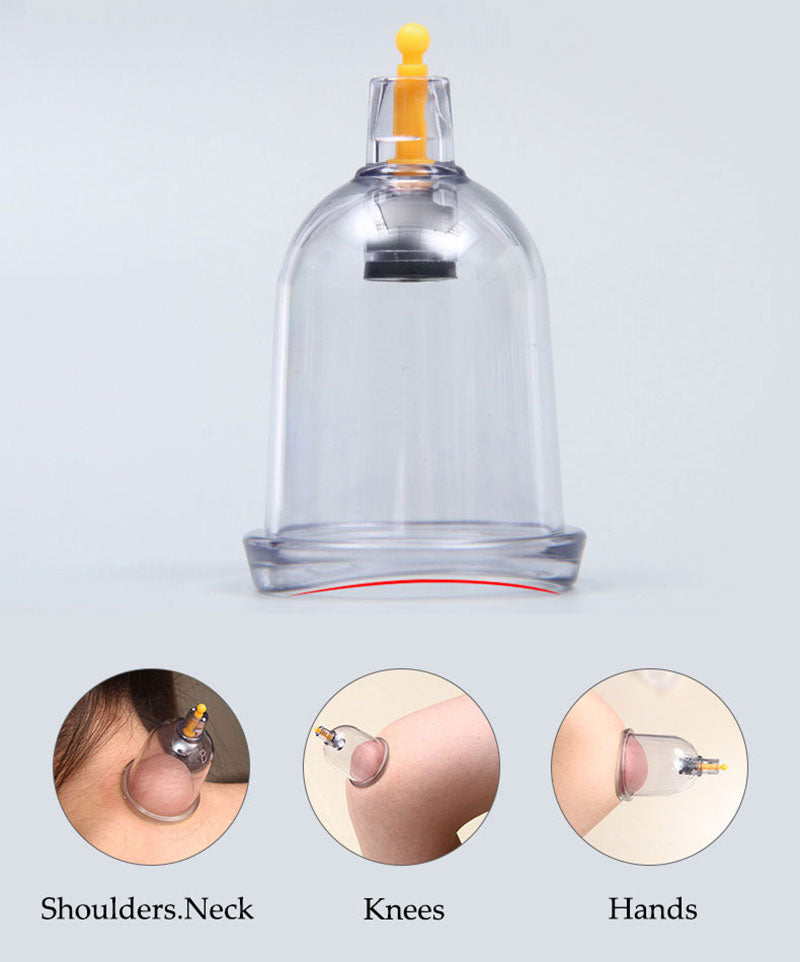 Premium Cupping Therapy Set – Professional Vacuum Suction Cups for Chinese Medicine Physiotherapy, Massage, and Muscle Relaxation, Durable Plastic Jars for Home and Professional Use