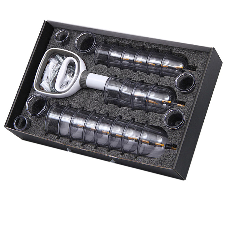 Premium Cupping Therapy Set – Professional Vacuum Suction Cups for Chinese Medicine Physiotherapy, Massage, and Muscle Relaxation, Durable Plastic Jars for Home and Professional Use