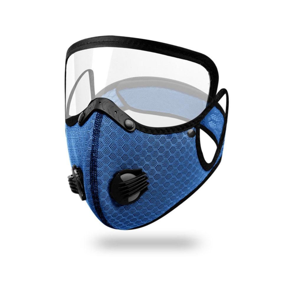 Premium Cycling Face Mask with Goggles – Dustproof Protective Mask with Replaceable Carbon Filter, Breathable Mesh, Detachable Protective Lenses for Sports, Outdoor Activities, and Motorcycles