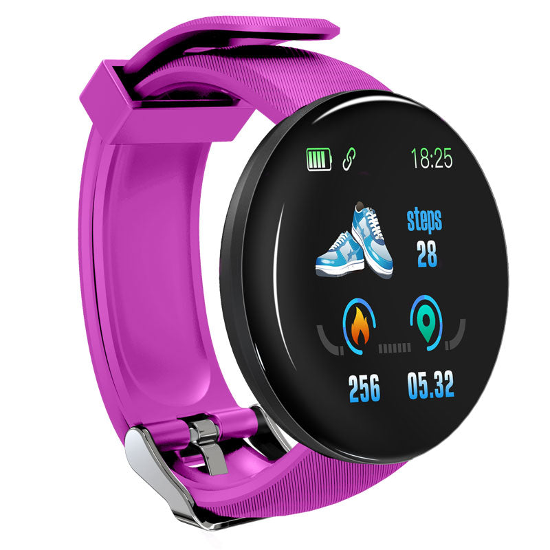 Premium D18 Smart Watch - Waterproof Fitness Tracker with Heart Rate, Blood Pressure, Oxygen Monitor, Call & Message Notifications, Compatible with Android & iOS