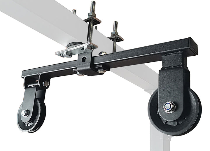 Premium DIY Fitness Double Pulley System – Home Gym Rope Pulldown Attachment for Biceps, Triceps, and Forearm Exercises, Adjustable Roller for Effective Muscle Training