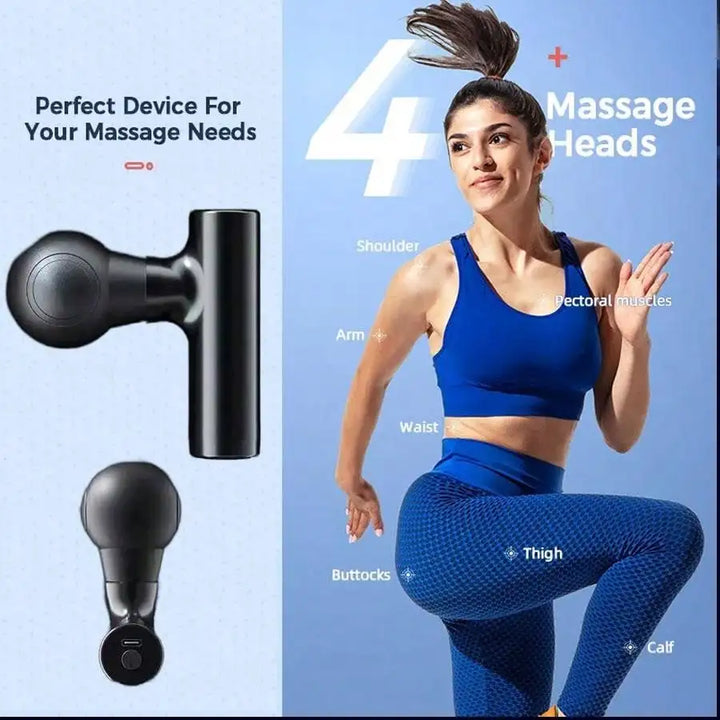 Premium Deep Tissue Massage Gun – Handheld Percussion Muscle Massager for Body, Back and Neck