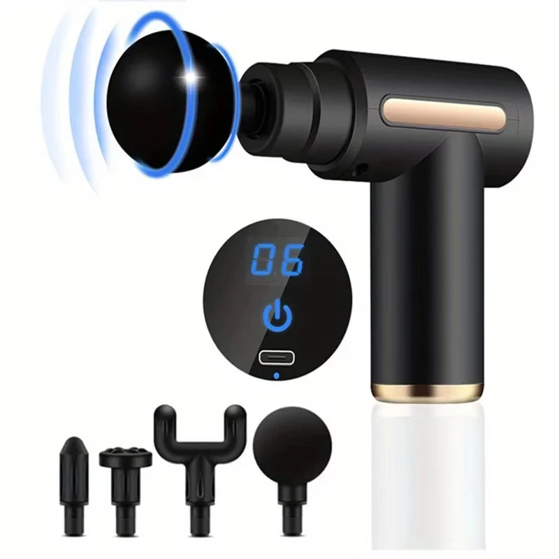 Premium Deep Tissue Massage Gun – Handheld Percussion Muscle Massager for Body, Back and Neck