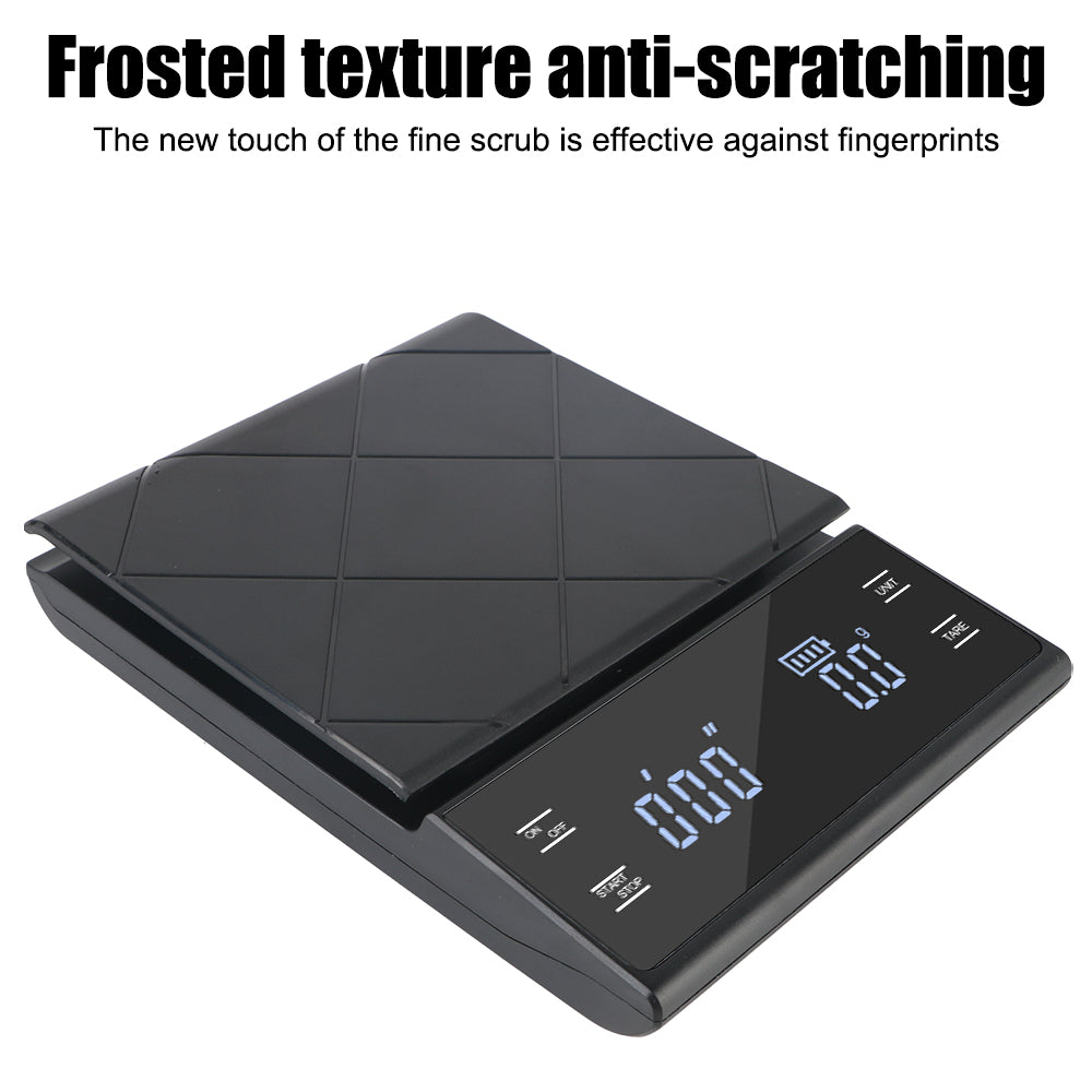 Premium Digital Coffee and Kitchen Scale – Precision Food Scale with Timer, High-Accuracy Mini Electronic Scale for Jewelry and Household Weighing, Multi-Unit Mode, Compact Design
