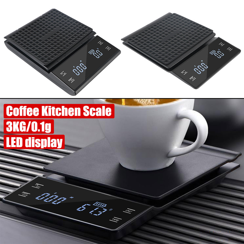 Premium Digital Coffee and Kitchen Scale – Precision Food Scale with Timer, High-Accuracy Mini Electronic Scale for Jewelry and Household Weighing, Multi-Unit Mode, Compact Design