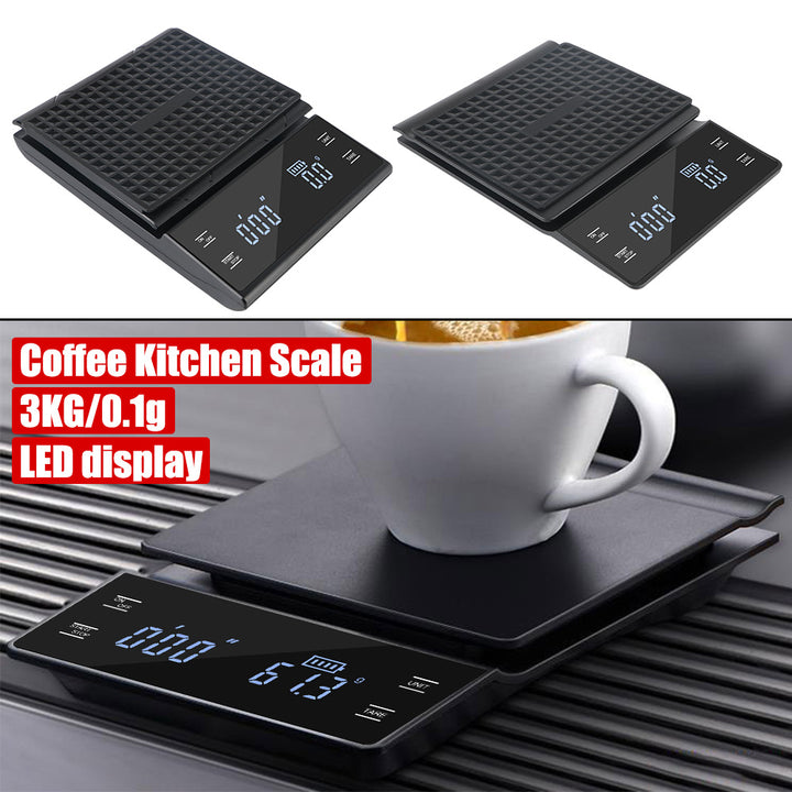 Premium Digital Coffee and Kitchen Scale – Precision Food Scale with Timer, High-Accuracy Mini Electronic Scale for Jewelry and Household Weighing, Multi-Unit Mode, Compact Design