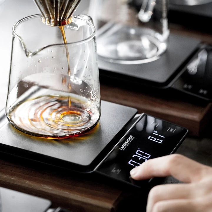 Premium Digital Coffee and Kitchen Scale – Precision Food Scale with Timer, High-Accuracy Mini Electronic Scale for Jewelry and Household Weighing, Multi-Unit Mode, Compact Design