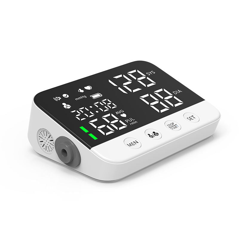 Premium Digital Upper Arm Blood Pressure Monitor – Accurate Sphygmomanometer, Full Automatic Pressurization & Decompression, LED Display, Medical BP Monitoring, 120 Set Memory, Lithium Battery Powered