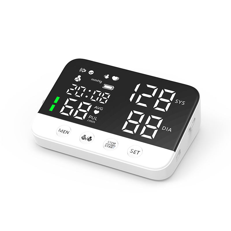 Premium Digital Upper Arm Blood Pressure Monitor – Accurate Sphygmomanometer, Full Automatic Pressurization & Decompression, LED Display, Medical BP Monitoring, 120 Set Memory, Lithium Battery Powered