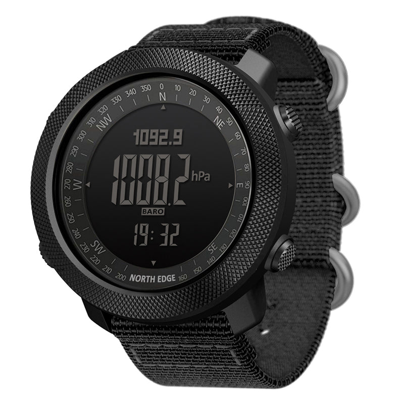 Premium Dive Smart Watch for Men – 50M Waterproof, Altimeter, Barometer, Compass, Diving Log, Free Diving Mode, Step Counter, Stopwatch, Air Pressure, CR2450 Battery