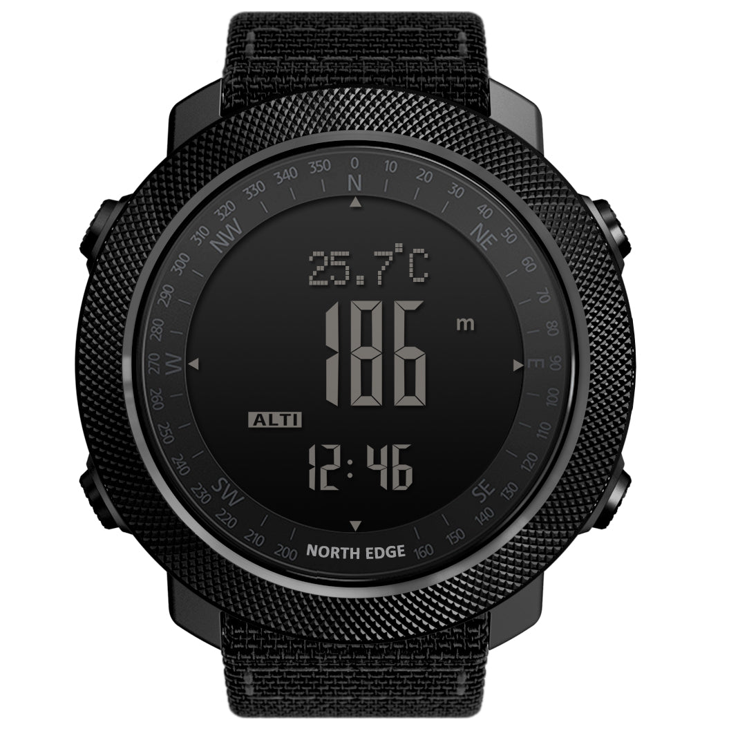 Premium Dive Smart Watch for Men – 50M Waterproof, Altimeter, Barometer, Compass, Diving Log, Free Diving Mode, Step Counter, Stopwatch, Air Pressure, CR2450 Battery