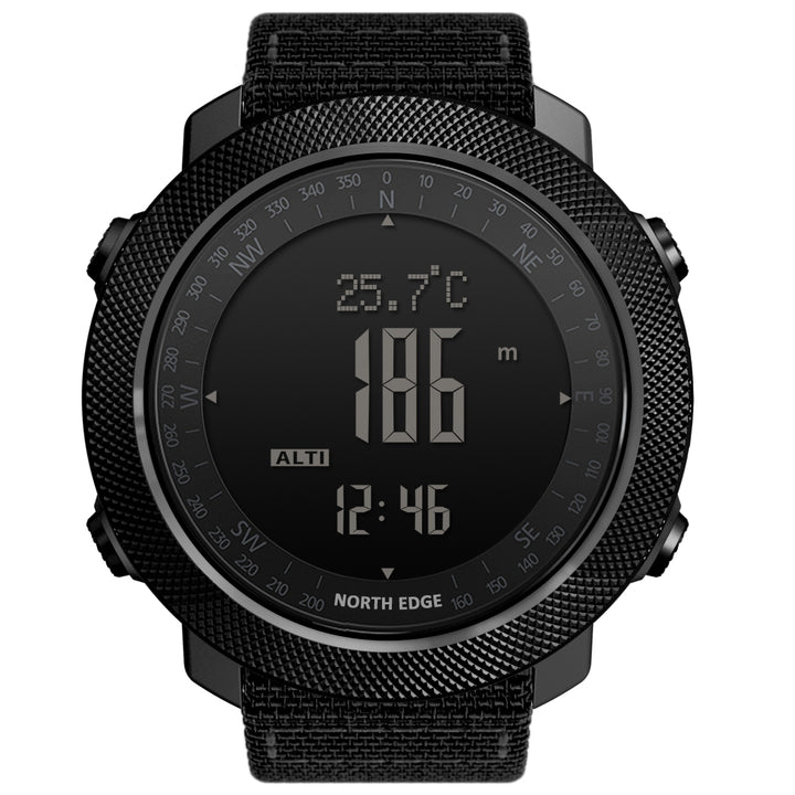 Premium Dive Smart Watch for Men – 50M Waterproof, Altimeter, Barometer, Compass, Diving Log, Free Diving Mode, Step Counter, Stopwatch, Air Pressure, CR2450 Battery