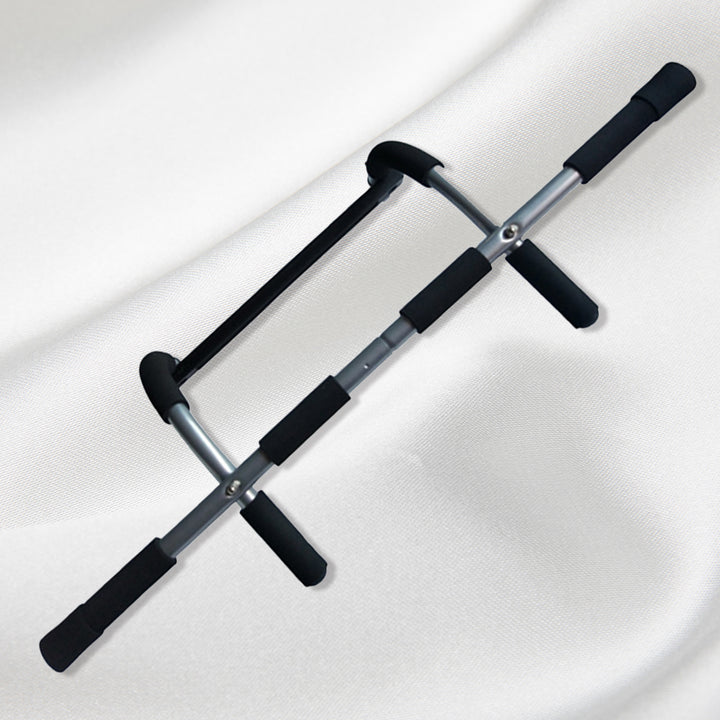 Premium Door Pull-up Bar – No Drilling, Steel Multi-Grip Workout Bar for Home Gym, Chin-up & Strength Training, Padded Handles, Max 100KG Capacity, Space-Saving Design