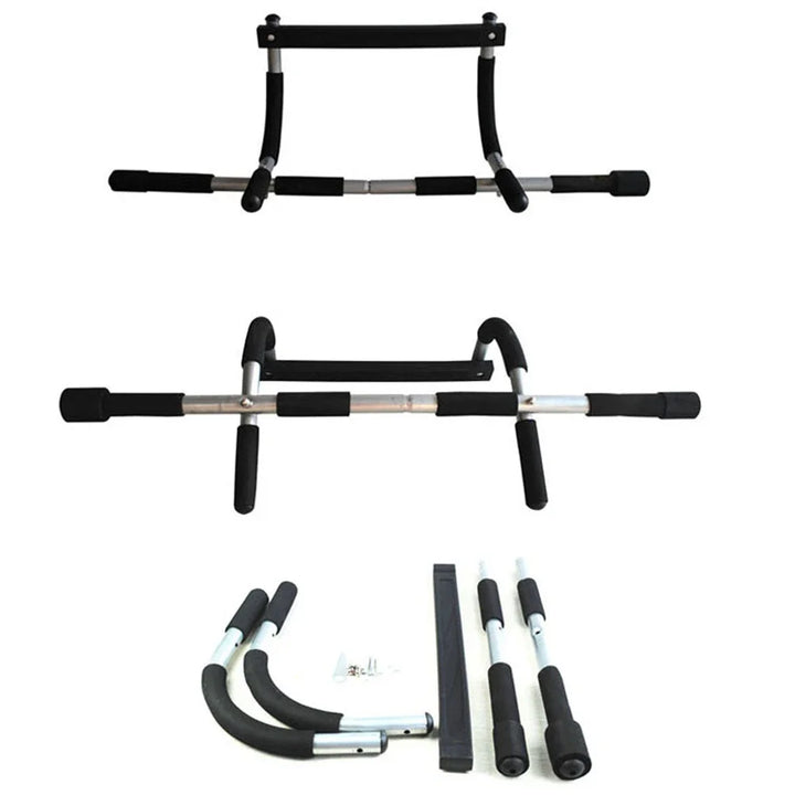 Premium Door Pull-up Bar – No Drilling, Steel Multi-Grip Workout Bar for Home Gym, Chin-up & Strength Training, Padded Handles, Max 100KG Capacity, Space-Saving Design