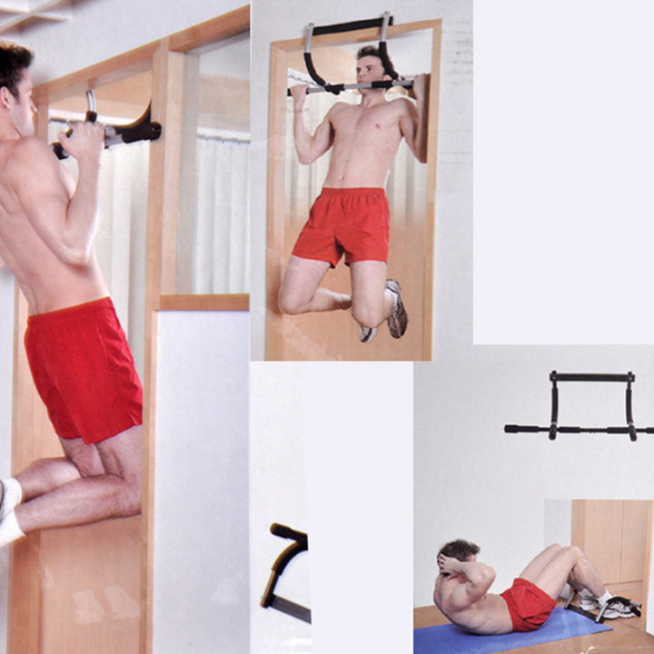 Premium Door Pull-up Bar – No Drilling, Steel Multi-Grip Workout Bar for Home Gym, Chin-up & Strength Training, Padded Handles, Max 100KG Capacity, Space-Saving Design