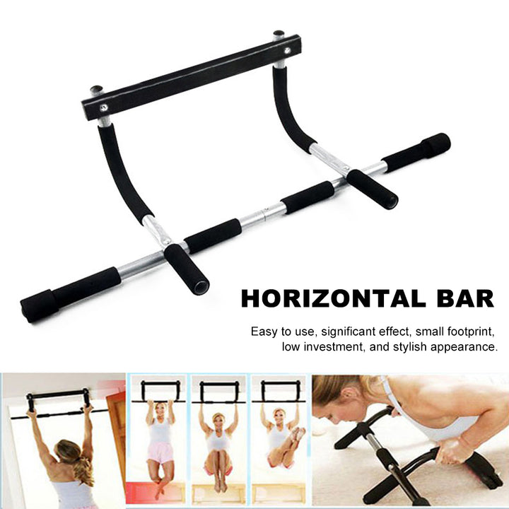 Premium Door Pull-up Bar – No Drilling, Steel Multi-Grip Workout Bar for Home Gym, Chin-up & Strength Training, Padded Handles, Max 100KG Capacity, Space-Saving Design