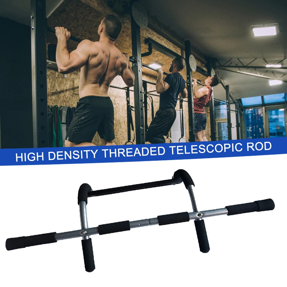 Premium Door Pull-up Bar – No Drilling, Steel Multi-Grip Workout Bar for Home Gym, Chin-up & Strength Training, Padded Handles, Max 100KG Capacity, Space-Saving Design
