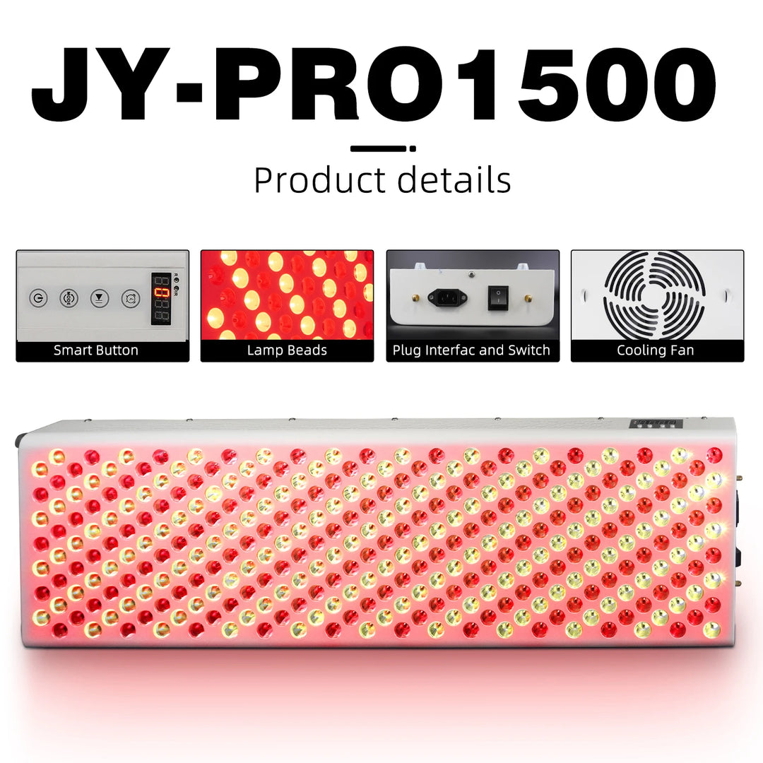 Premium Dual Chip Red Light Therapy Panel – 630nm 660nm 810nm 830nm 850nm LED Infrared Lamp for Face and Body
