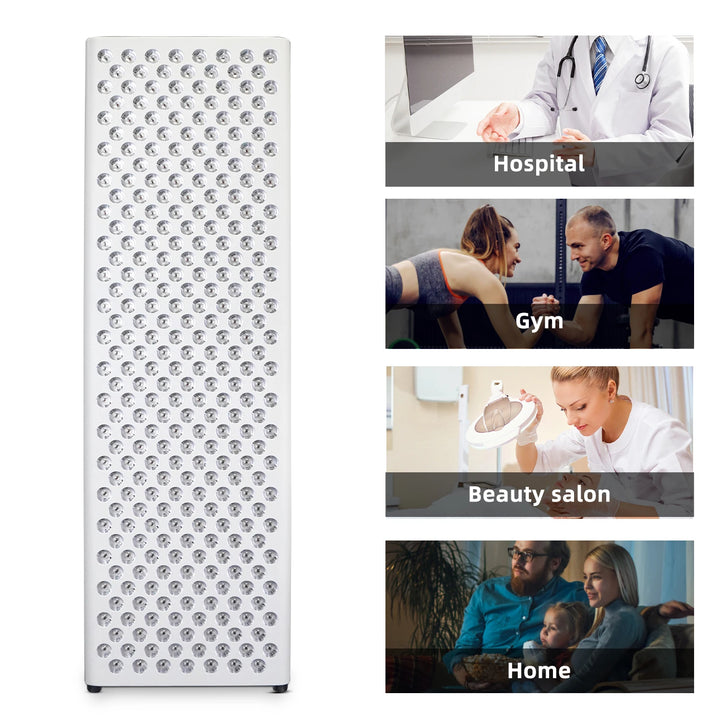 Premium Dual Chip Red Light Therapy Panel – 630nm 660nm 810nm 830nm 850nm LED Infrared Lamp for Face and Body