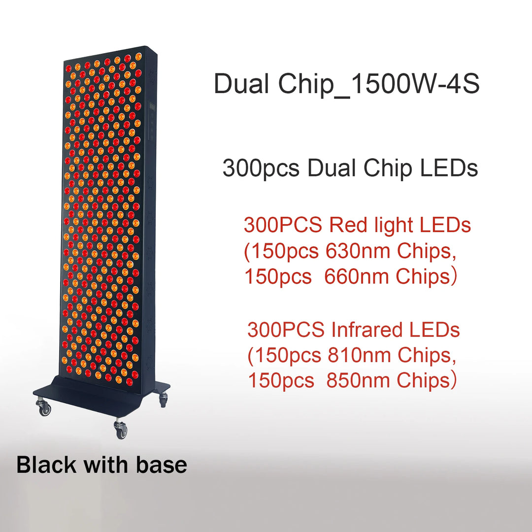 Premium Dual Chip Red Light Therapy Panel – 630nm 660nm 810nm 830nm 850nm LED Infrared Lamp for Face and Body