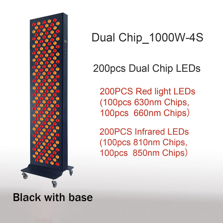 Premium Dual Chip Red Light Therapy Panel – 630nm 660nm 810nm 830nm 850nm LED Infrared Lamp for Face and Body