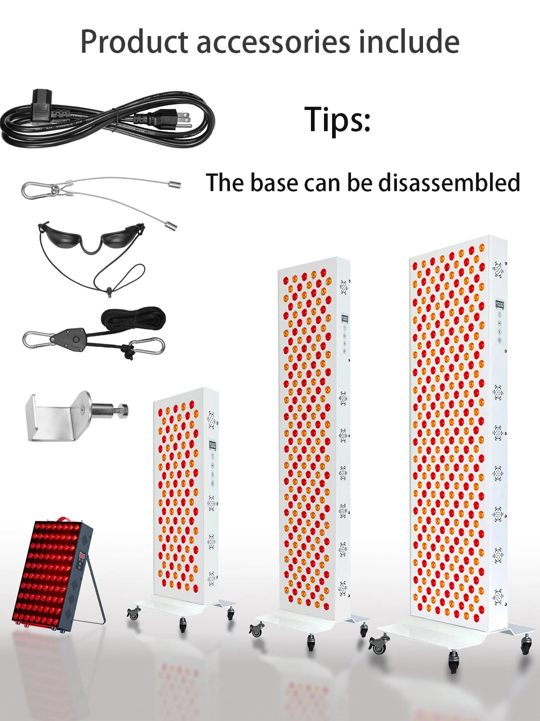 Premium Dual Chip Red Light Therapy Panel – 630nm 660nm 810nm 830nm 850nm LED Infrared Lamp for Face and Body