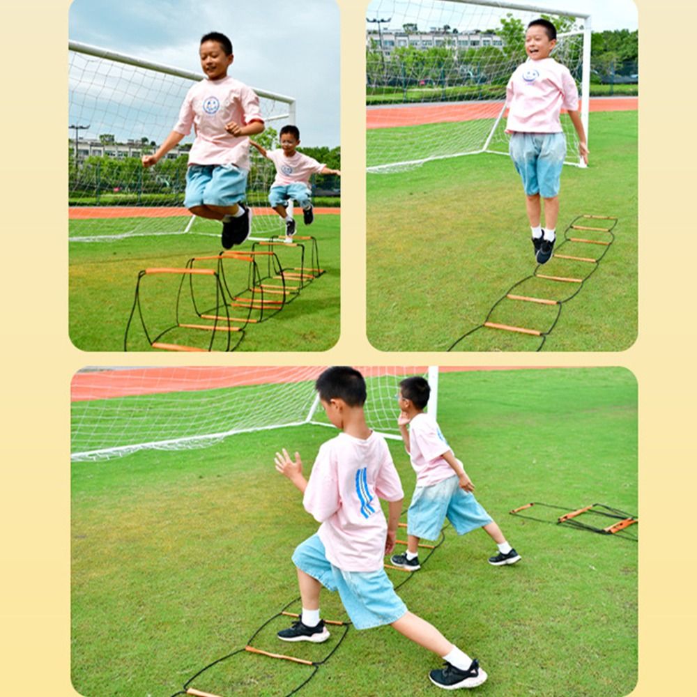 Premium Dual-Purpose Agility Ladder for Soccer & Football Training – Speed, Coordination & Footwork Equipment with Carry Bag for Kids & Adults – Multifunctional Training Tool