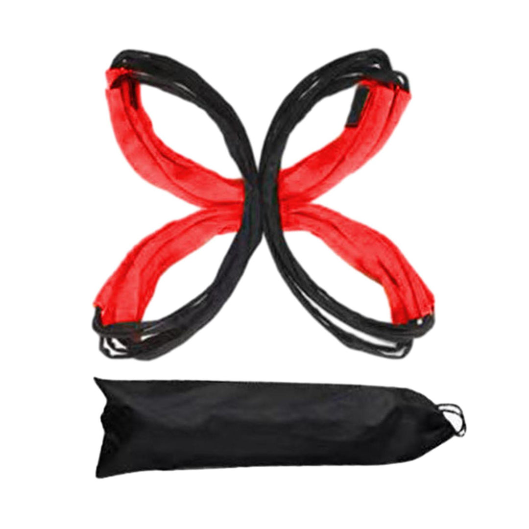 Premium Dual-Purpose Agility Ladder for Soccer & Football Training – Speed, Coordination & Footwork Equipment with Carry Bag for Kids & Adults – Multifunctional Training Tool