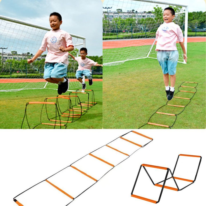 Premium Dual-Purpose Agility Ladder for Soccer & Football Training – Speed, Coordination & Footwork Equipment with Carry Bag for Kids & Adults – Multifunctional Training Tool