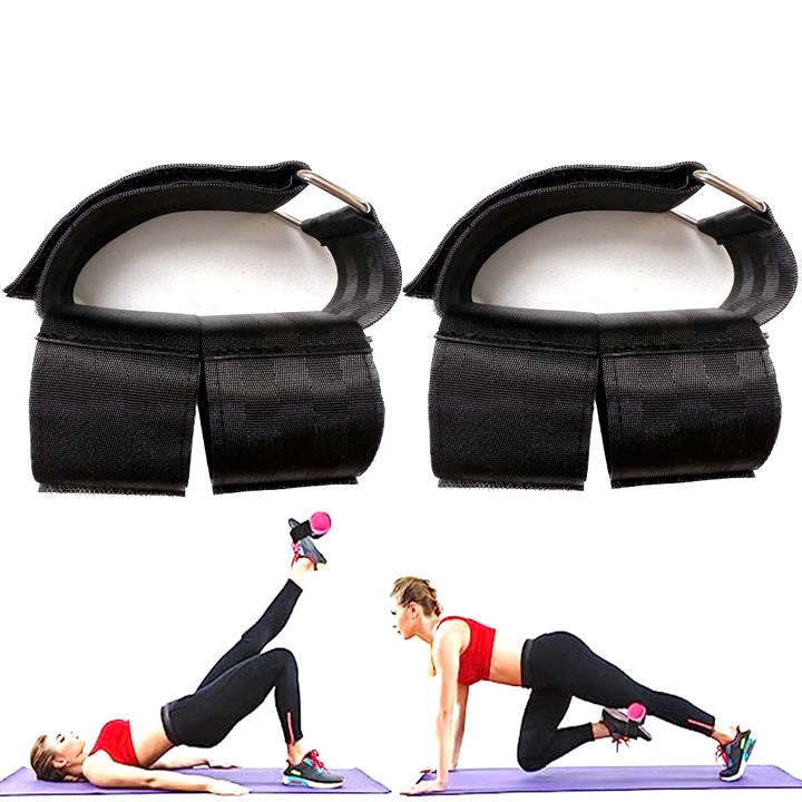 Premium Dumbbell Ankle Straps – Adjustable Foot Bands for Tibialis Training, Leg Strengthening, Weight Lifting, Fitness Equipment for Workout, 1/2pcs Set