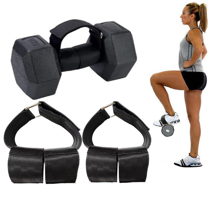 Premium Dumbbell Ankle Straps – Adjustable Foot Bands for Tibialis Training, Leg Strengthening, Weight Lifting, Fitness Equipment for Workout, 1/2pcs Set