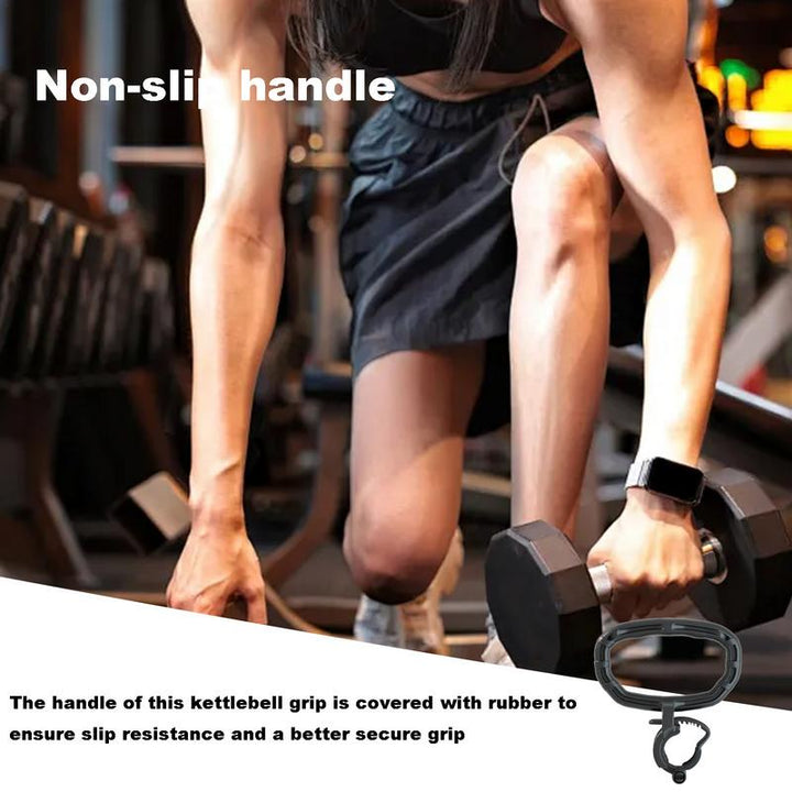 Premium Dumbbell to Kettlebell Converter – Portable Kettlebell Adapter for Home Gym Workouts – Sturdy Grip Handle for Heavy Dumbbells, Easy Transformation for Effective Training