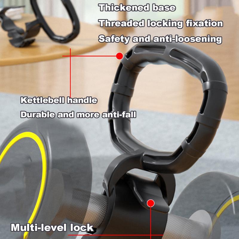 Premium Dumbbell to Kettlebell Converter – Portable Kettlebell Adapter for Home Gym Workouts – Sturdy Grip Handle for Heavy Dumbbells, Easy Transformation for Effective Training