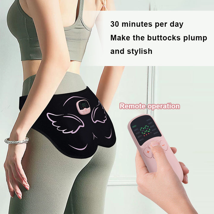 Premium EMS Hip Trainer with Remote Control | 10 Modes & 30 Intensity Levels for Buttocks Toning and Muscle Stimulation | USB Rechargeable Body Massager
