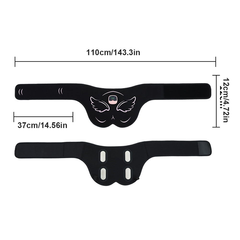 Premium EMS Hip Trainer with Remote Control | 10 Modes & 30 Intensity Levels for Buttocks Toning and Muscle Stimulation | USB Rechargeable Body Massager