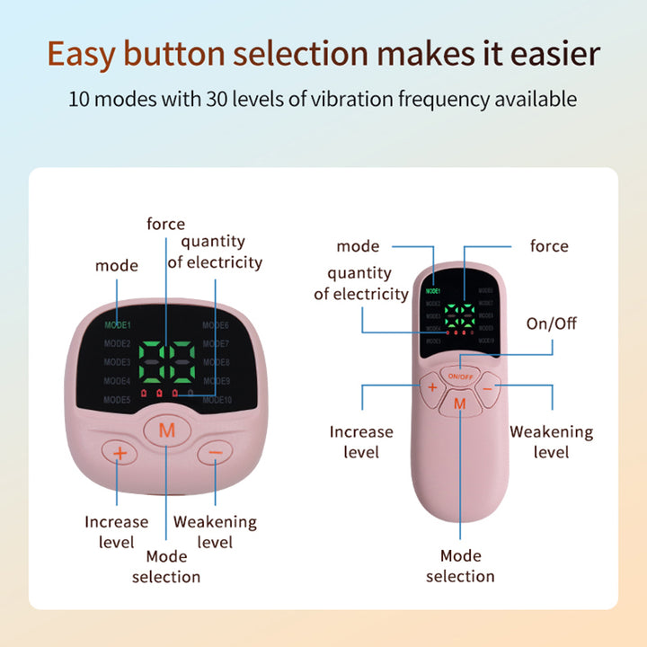 Premium EMS Hip Trainer with Remote Control | 10 Modes & 30 Intensity Levels for Buttocks Toning and Muscle Stimulation | USB Rechargeable Body Massager
