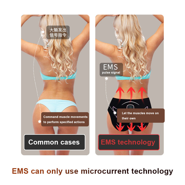 Premium EMS Hip Trainer with Remote Control | 10 Modes & 30 Intensity Levels for Buttocks Toning and Muscle Stimulation | USB Rechargeable Body Massager