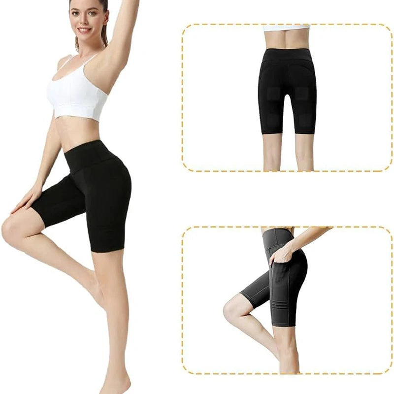 Premium EMS Muscle Stimulation Massage Pants for Weight Loss and Leg Shaping, USB Rechargeable Slimming Yoga Shorts with 6 Modes and Washable Material