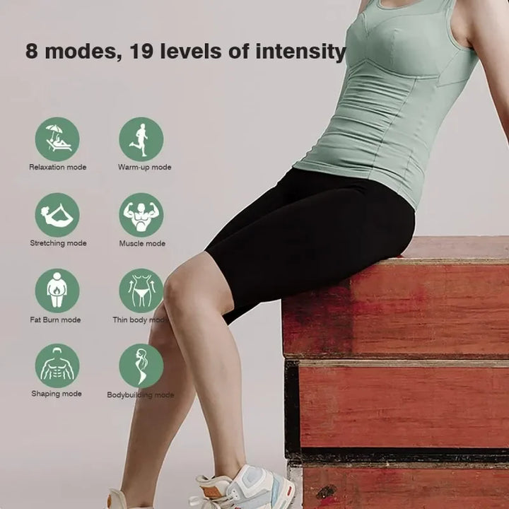 Premium EMS Muscle Stimulation Massage Pants for Weight Loss and Leg Shaping, USB Rechargeable Slimming Yoga Shorts with 6 Modes and Washable Material