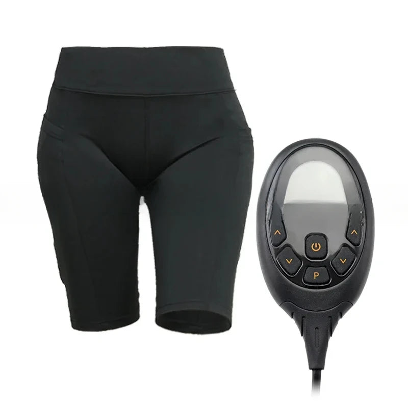 Premium EMS Muscle Stimulation Massage Pants for Weight Loss and Leg Shaping, USB Rechargeable Slimming Yoga Shorts with 6 Modes and Washable Material